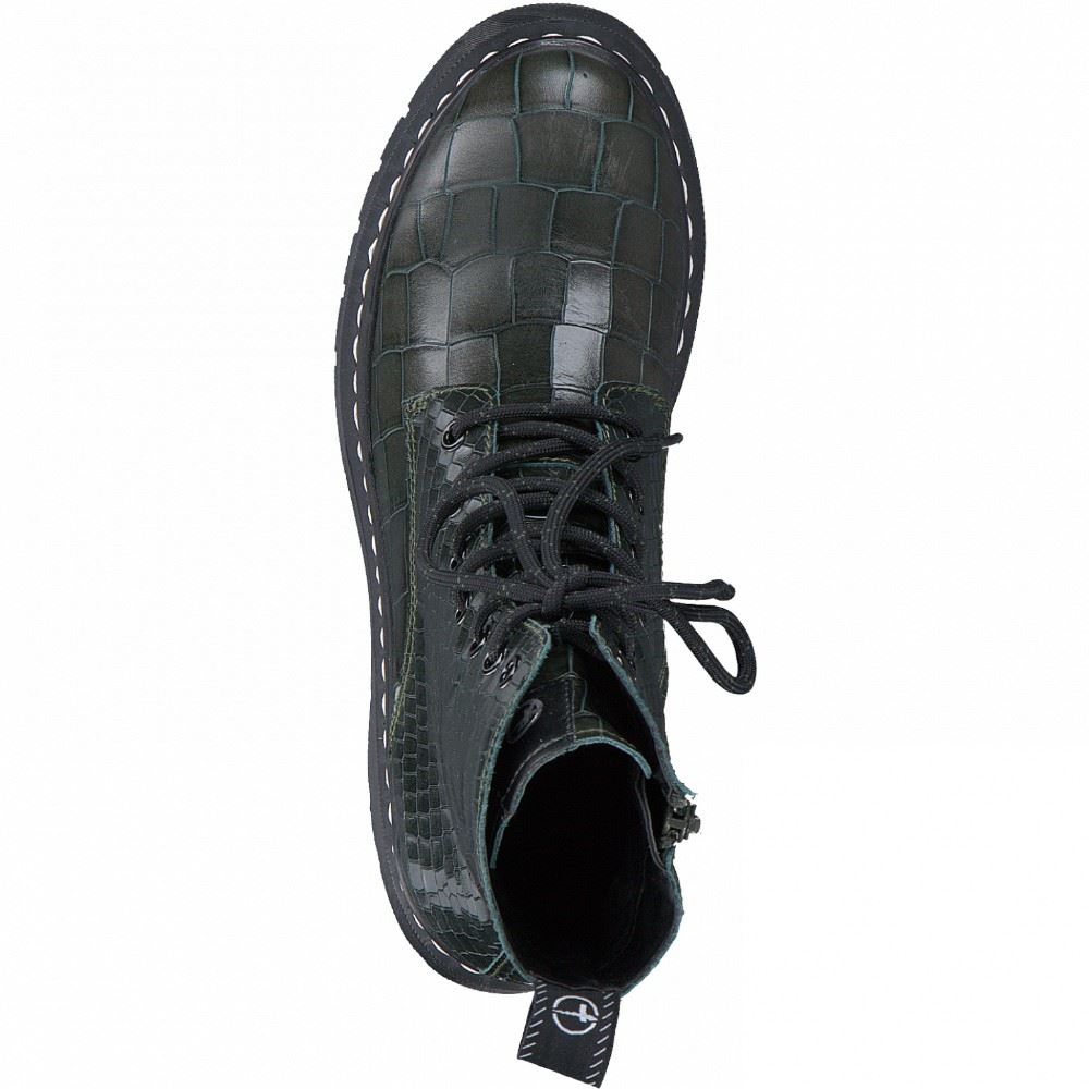 Tamaris Schhnürstiefelette olive S21 1-1-25865-27 36 | 725 OLIVE CROCO | 