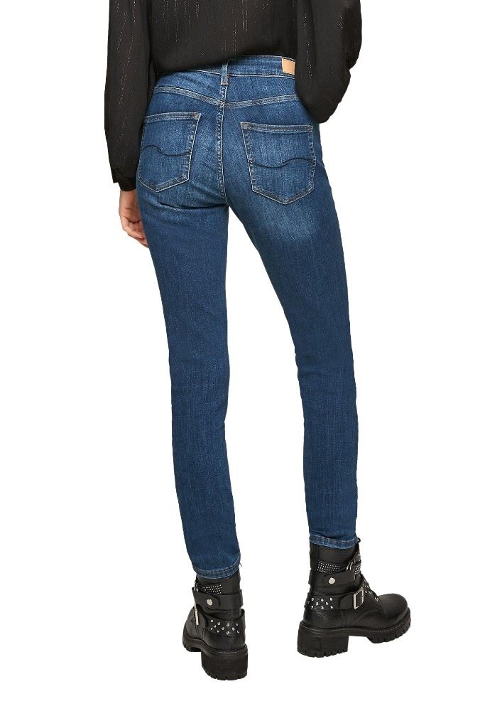 QS designed by Skinny: Super Skinny leg-Jeans blau S22 2102008 