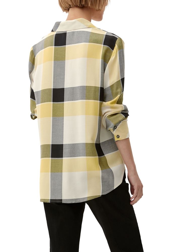 s.Oliver Bluse aus Modal-Viskose-Mix S22 2120859 32 | 81N4 BROWN | 