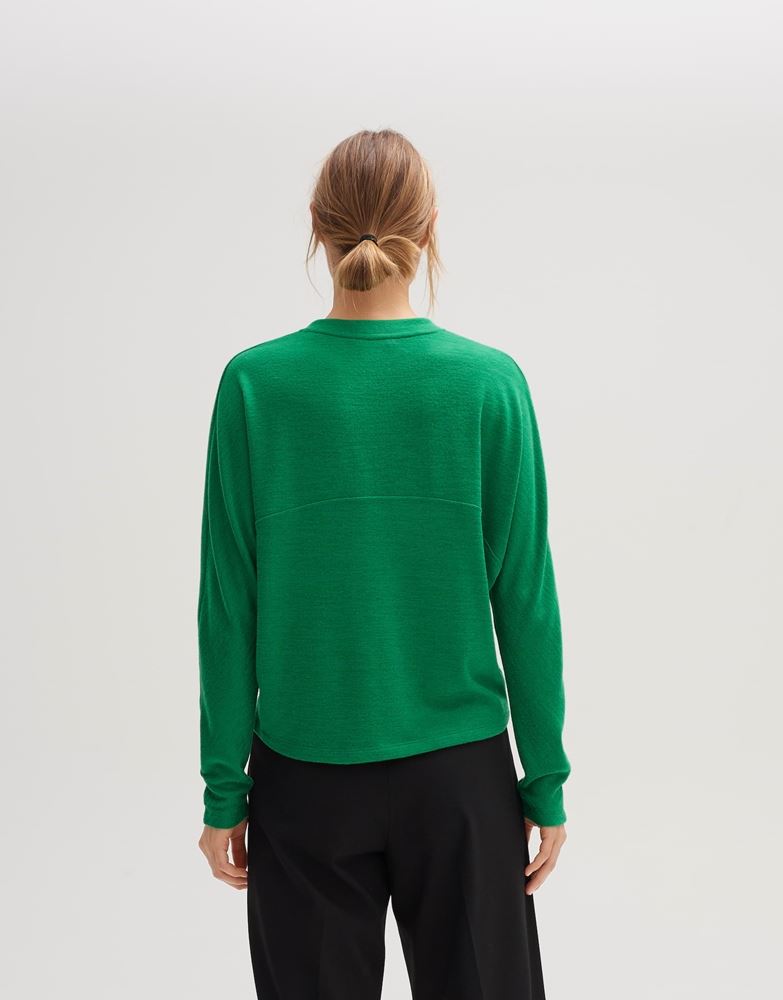 OPUS Shirt Saslo V- Ausschnitt grün S13 10144811123171 40 | 30014 tulip gre | 