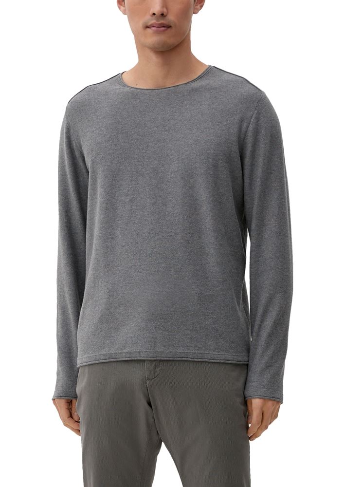 s.Oliver Pullover mit Rollsaumblende S22 2124525 