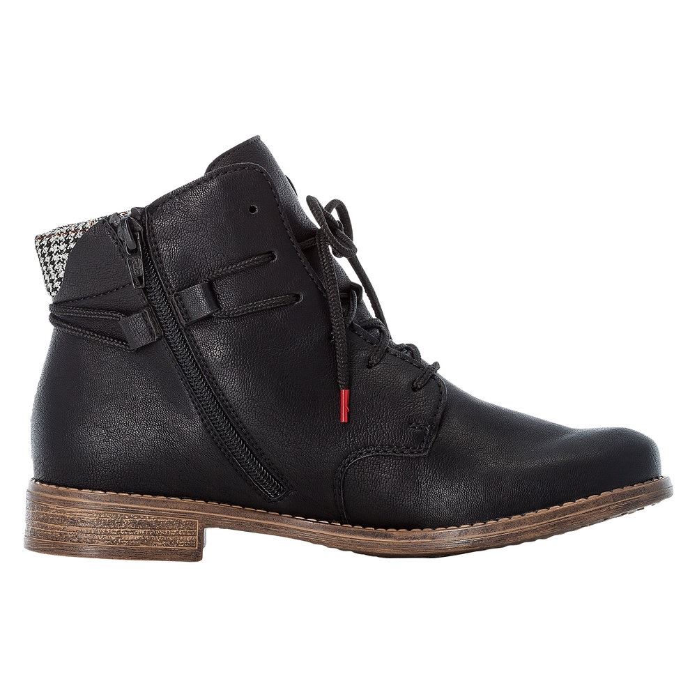 Rieker Antistress Schnürboot Stiefelette schwarz S21  77431-00 