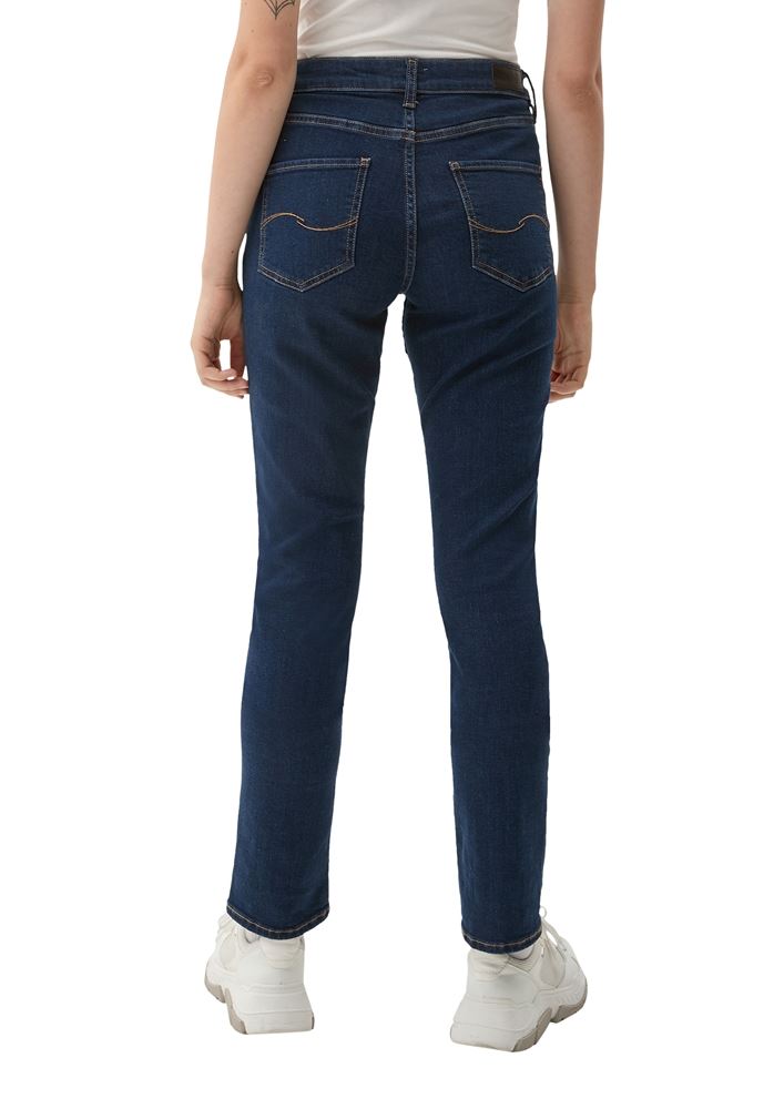 QS designed by Slim Jeans Baumwollstretch 5- Pocket-Form blau S22  2119182 32 | 58Z8 BLUE | L30