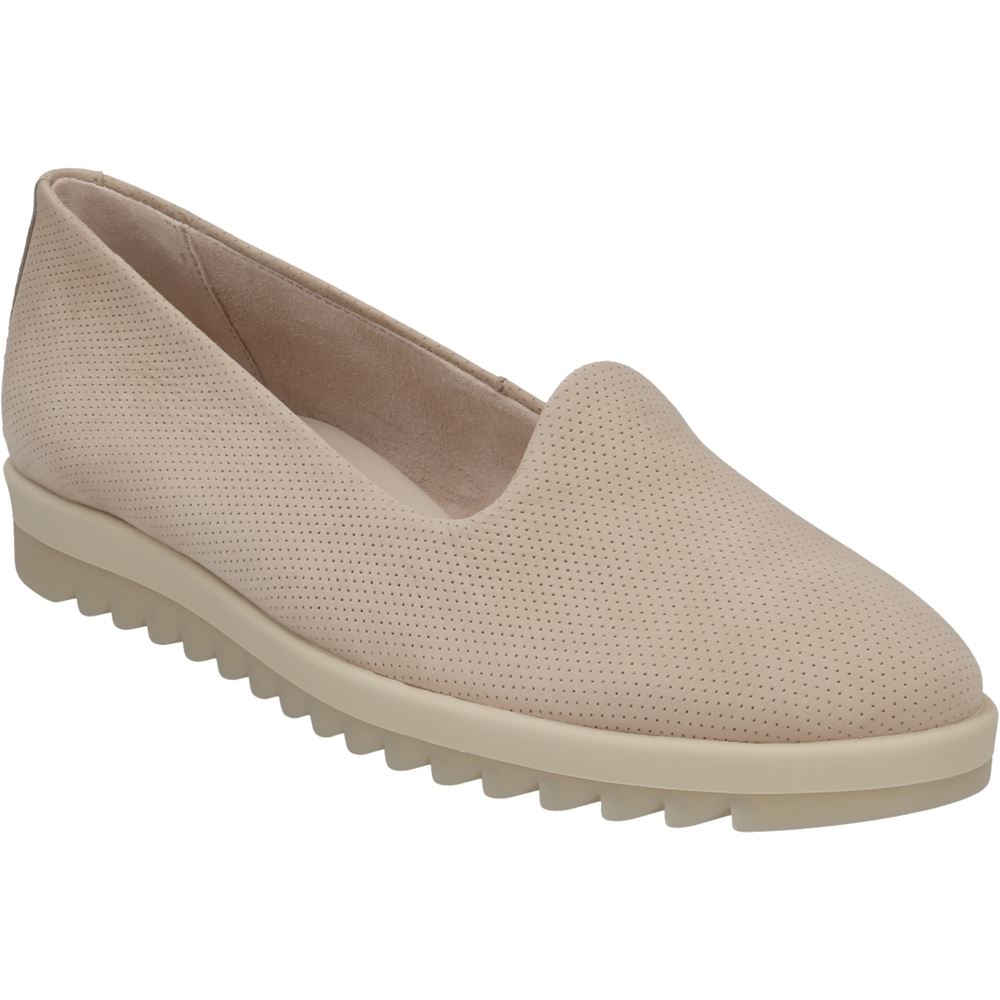 Paul Green ROYAL NUBUK ANTELOPE PERF Super Soft Slipper Loafer beige S12 2923-031 4,5 | antelope | 