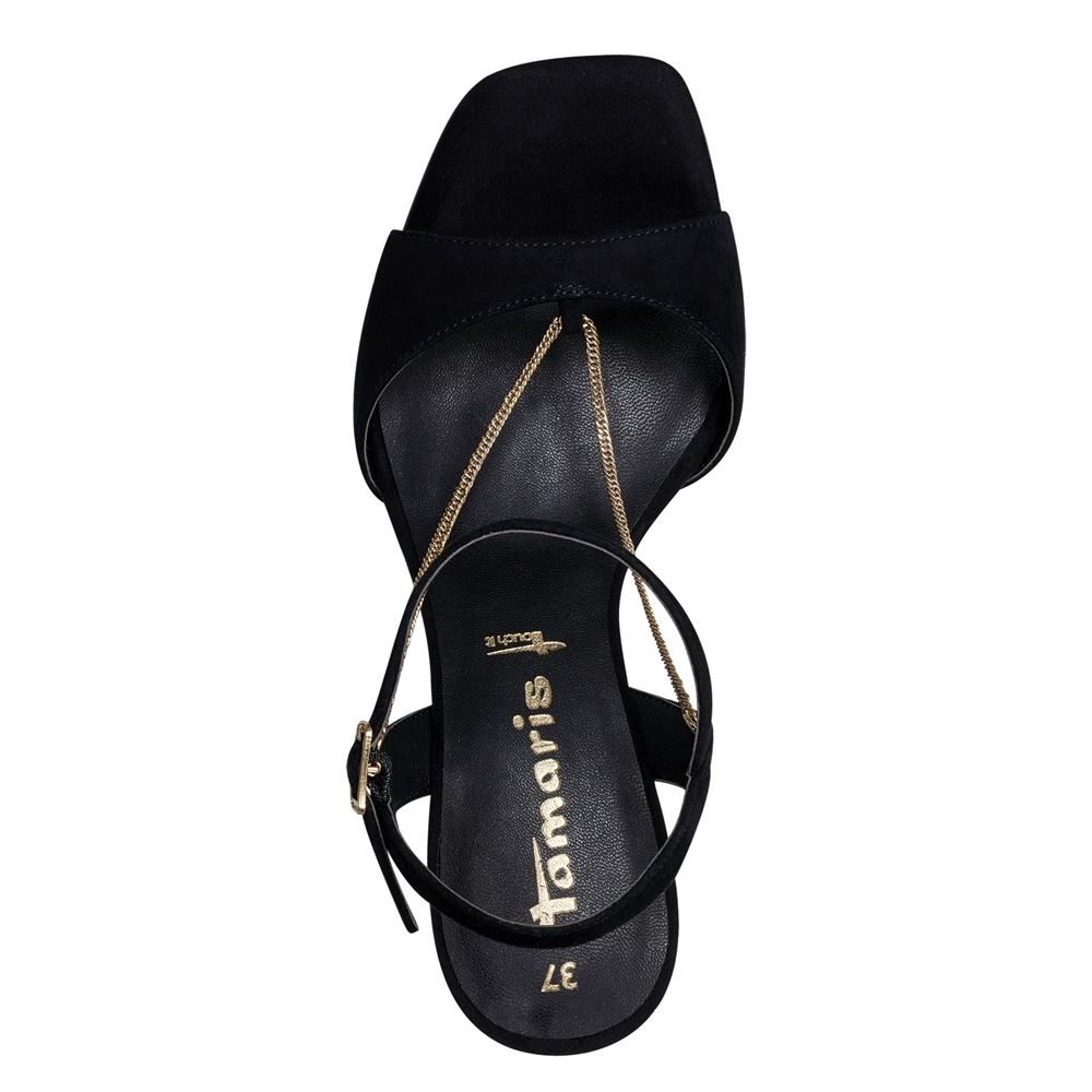 Tamaris Ledersandalette schwarz S13 1-1-28004-20 