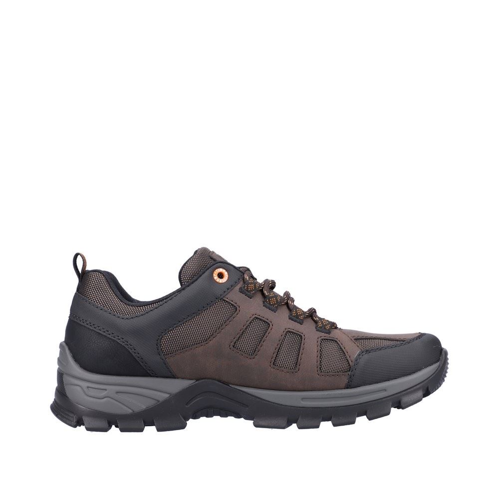 Rieker Antistress Herren Schnürschuh sportlich TEX- Membran braun S22 B6810-25 42 | schwarz/moro/br | G