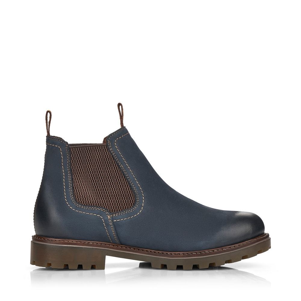 Remonte Chelsea- Boots TEX- Membran Leder blau S21  D8472-14 37 | pazifik/brown | G