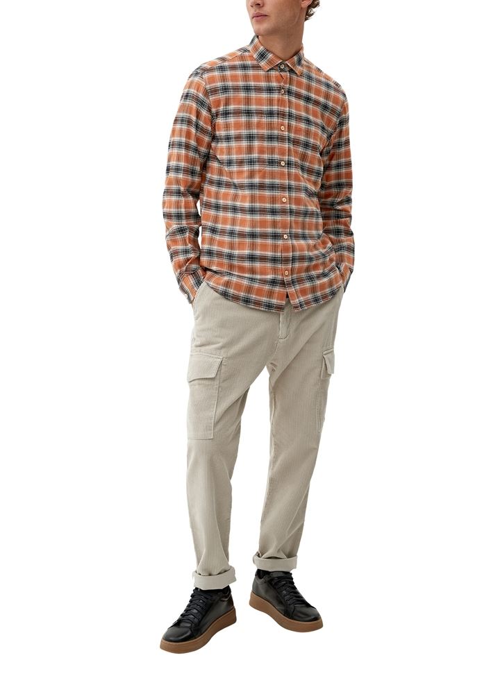 s.Oliver Hemd Regular: Karohemd aus Twill S22 2121004 