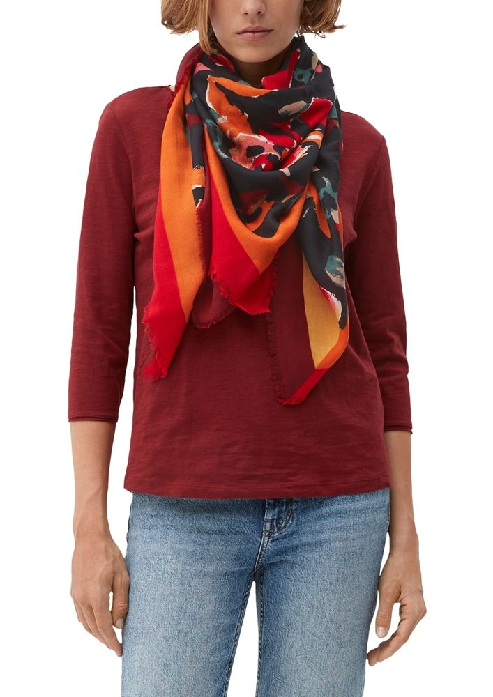 s.Oliver Tuch mit Herringbone-Struktur S22 2121541 OneSize | 59D7 BLUE | 