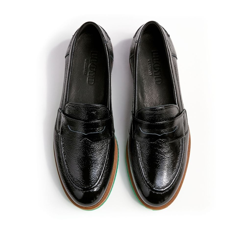 Lloyd Damen Slipper UMI Glanzleder schwarz S13 13-827-40 