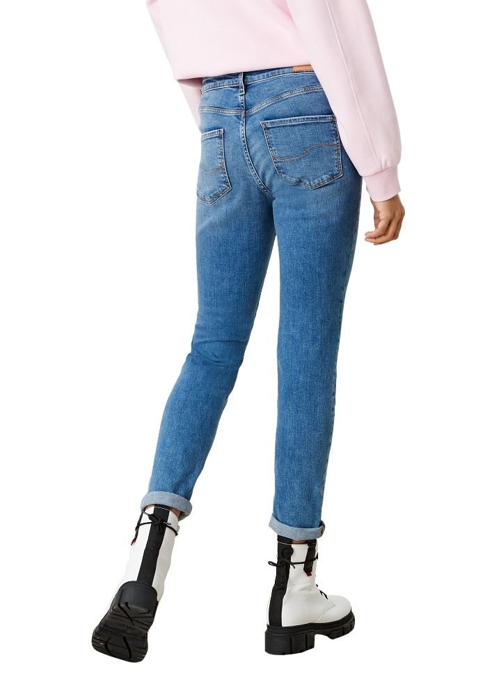 QS designed by Slim Jeans mit schmalem Bein 2111327 40 | 55Z2 blue stret | L32