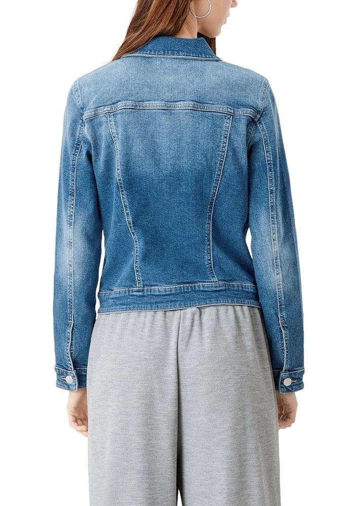 QS designed by Jacke aus Stretchdenim 2111544 XS | 56Z6 blue stret | 