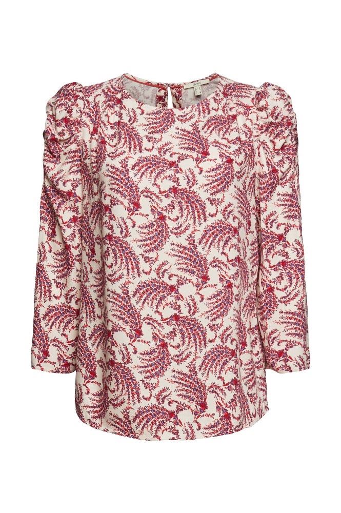 ESPRIT Gemustertes Longsleeve LENZING™ ECOVERO™ 022EE1F314 