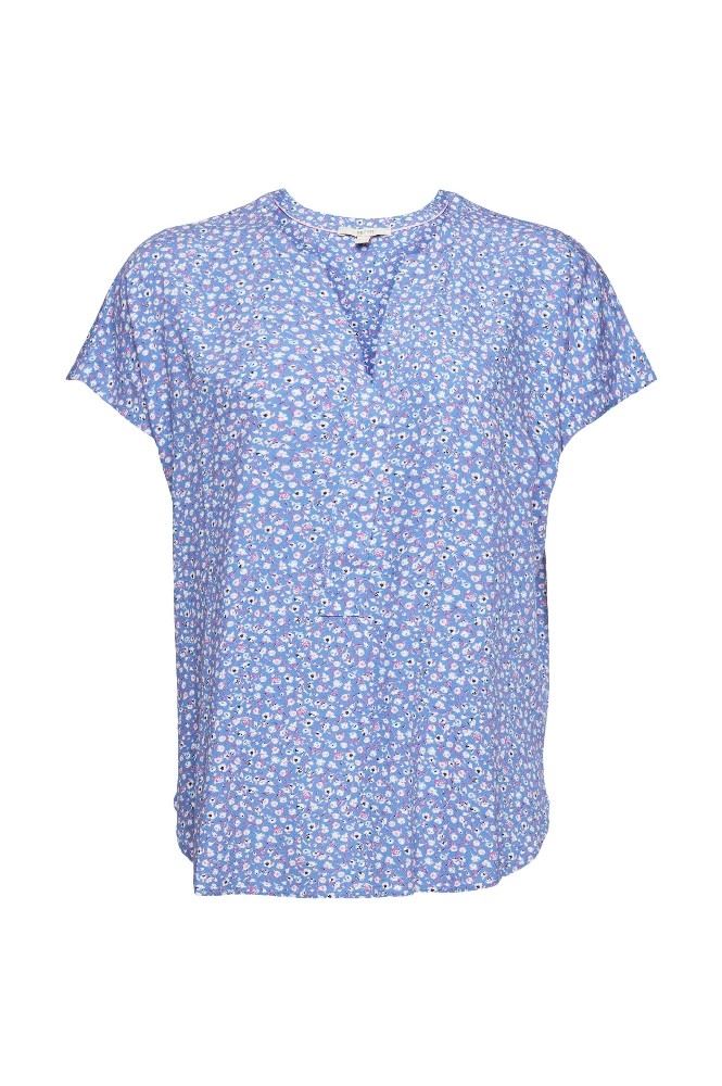 ESPRIT Florale Bluse aus LENZING™ ECOVERO™ 032EE1F327 XS | E448 LIGHT BLUE | 