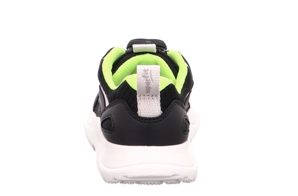 superfit RUSH SCHWARZ/WEISS Kinder Halbschuh Sneaker 1-000210-0000 33 | schwarz/weiss | 