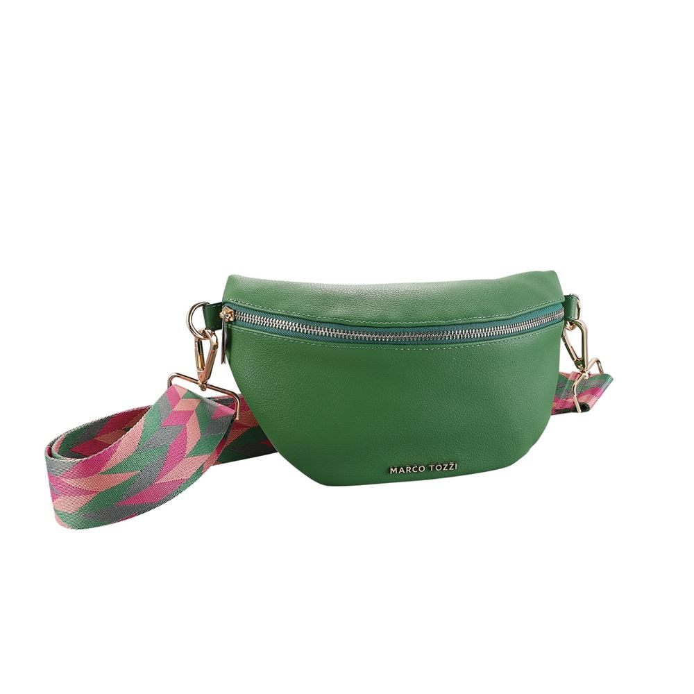 Marco Tozzi Bauchtasche grün, schwarz, pink S13  2-2-61025-20 