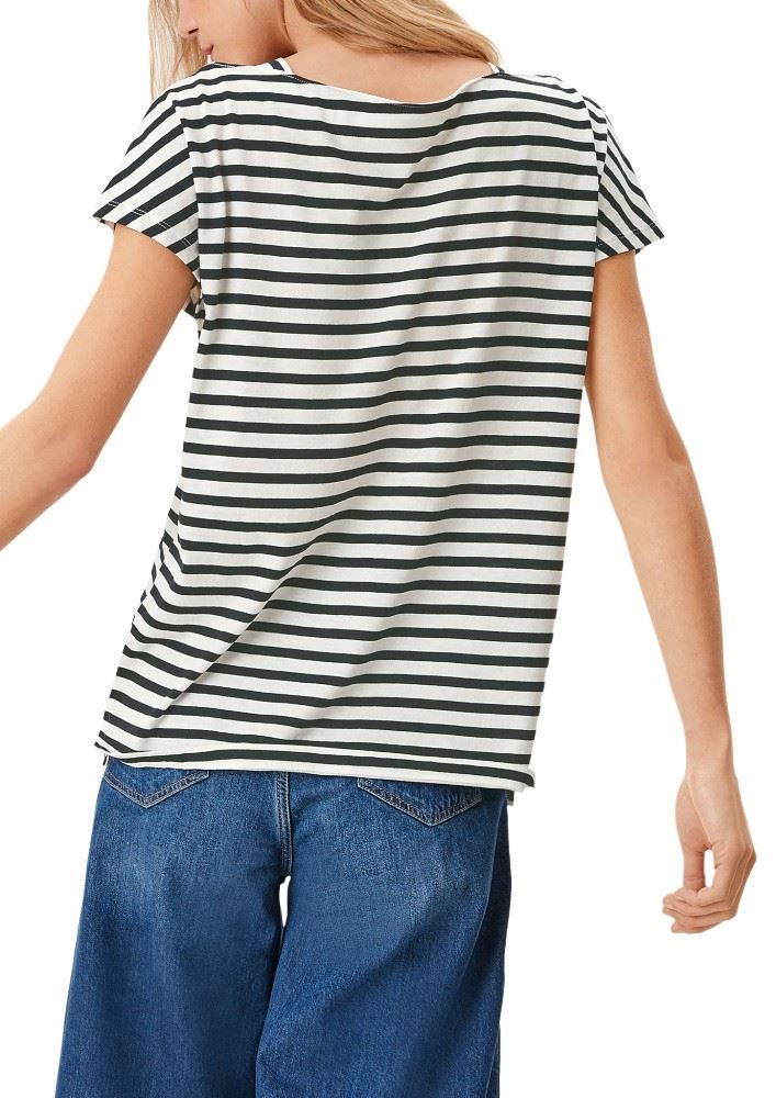s.Oliver T - Shirt mit Streifenmuster 2113651 36 | 59G0 blue graph | 