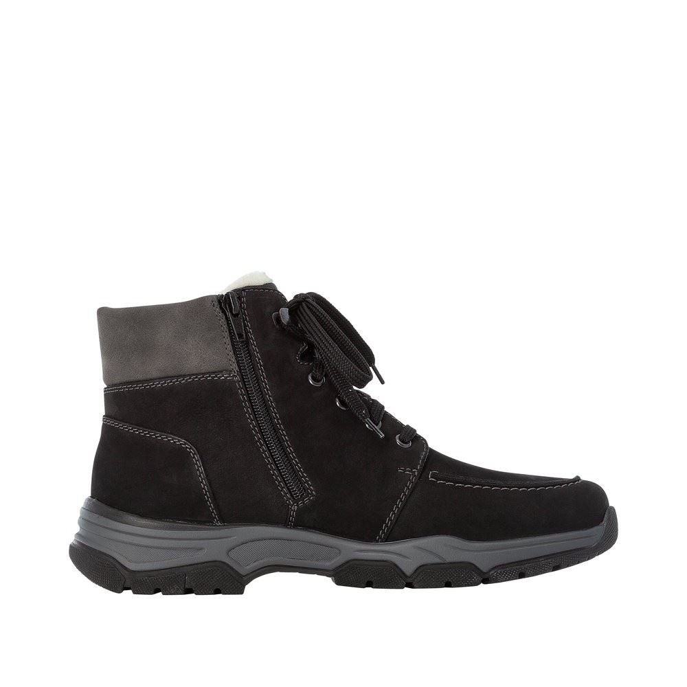 Rieker Antistress Herren Schnürboot Schnürschuh Leder TEX- Membran schwarz S22 31240-00 