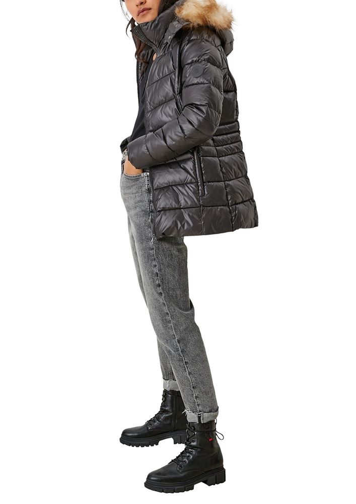s.Oliver Pufferjacke mit Kapuze schwarz S21 2104577 