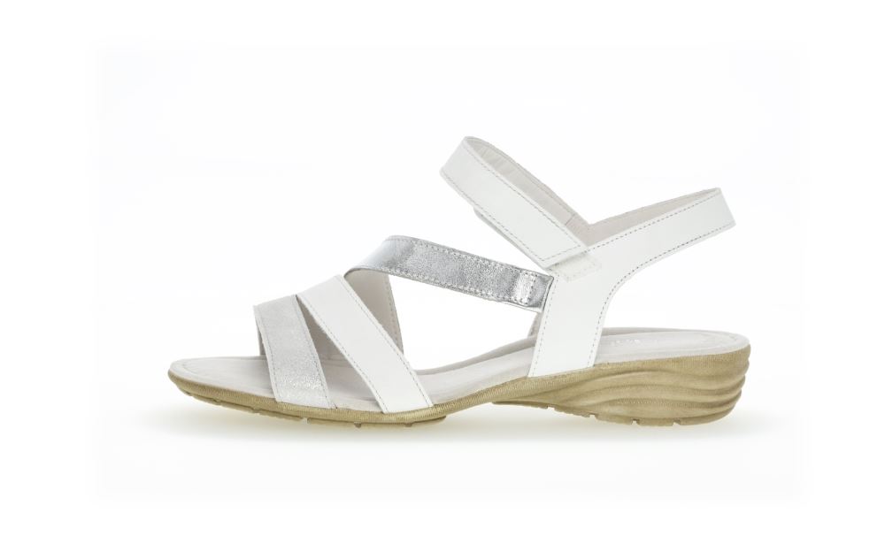 Gabor Sandale Riemchen weiß 24.551.61 4,5 | ice/weiss | 
