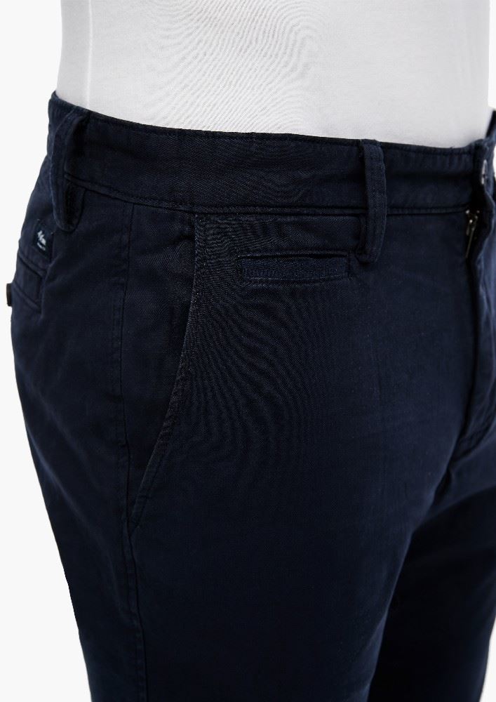 Slim Fit Chino aus Baumwoll Twill 2040457 W30 | 5978 dark blue | L34