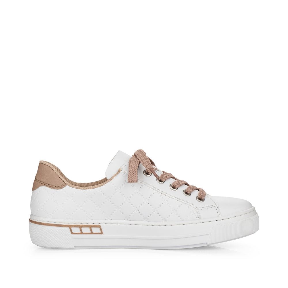 Rieker Antistress Damen Sneaker Schnürschuh Plateau- Sohle weiß S13 L88W2-80 