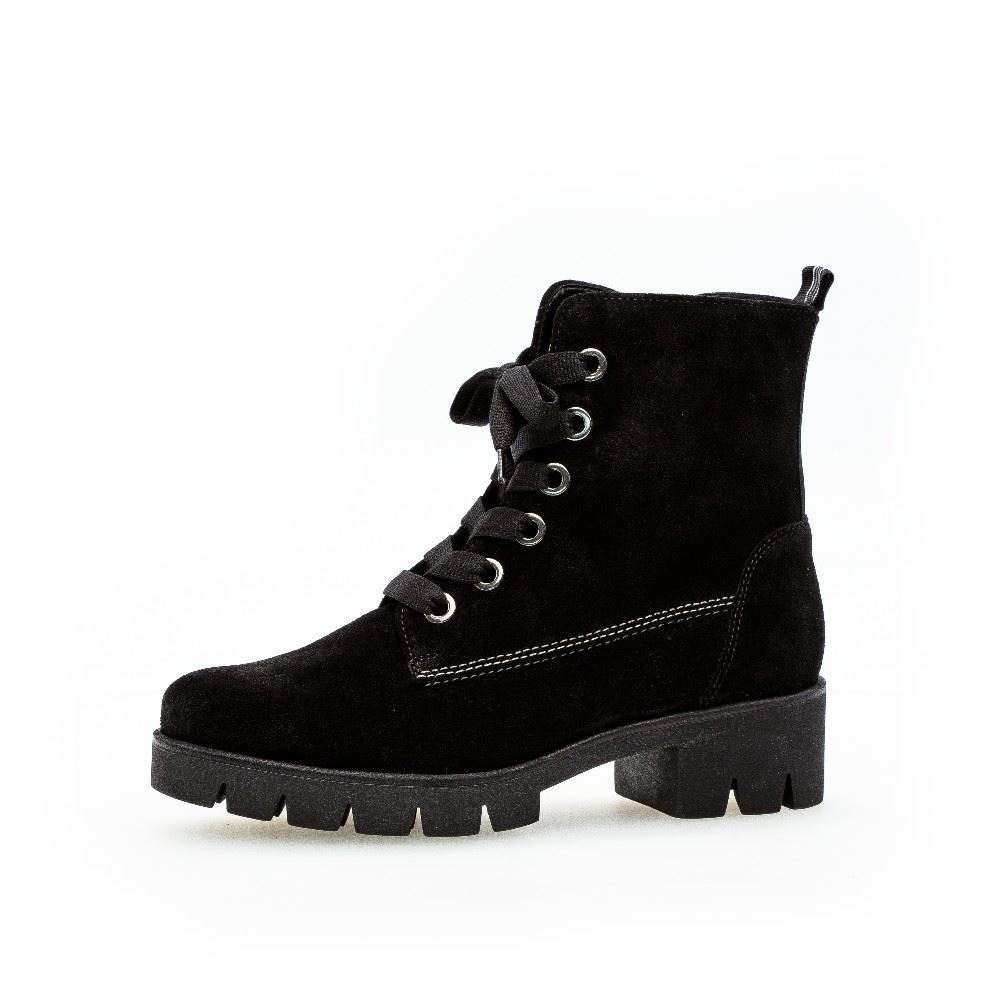 Gabor Schnürstiefelette schwarz S21 71.711.17 5 | schwarz | F
