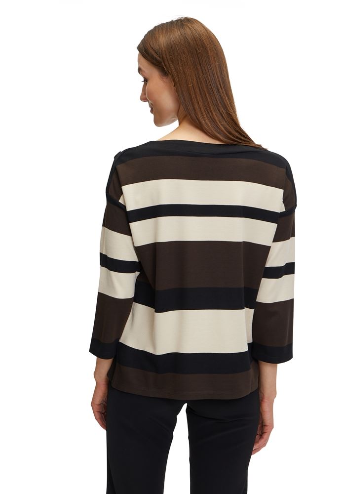 Betty Barclay Sweatshirt gestreift U - Boot Ausschnitt 3/4 Arm S21 22282986 