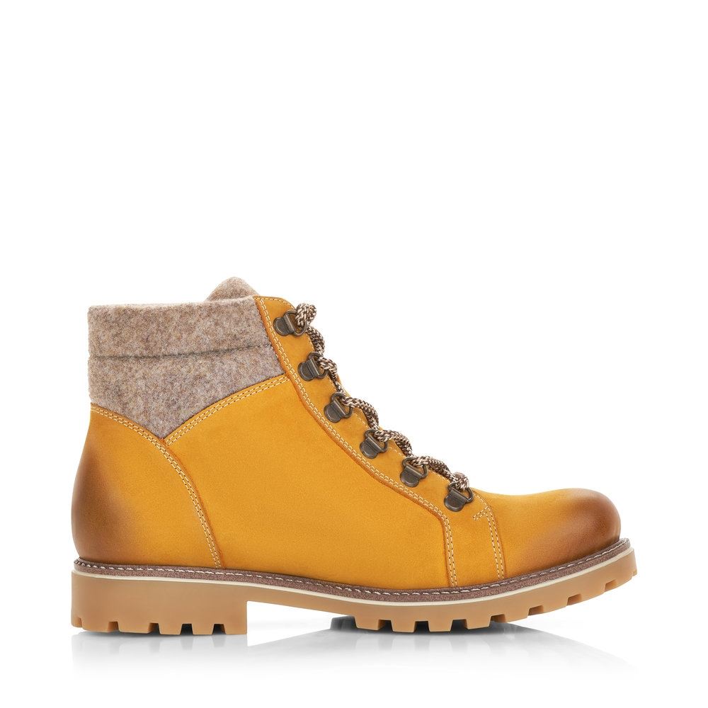 Remonte Damen Schnürboot Schnürstiefelette TEX-Membran gelb S21 D7478-68 36 | mais/wood | F