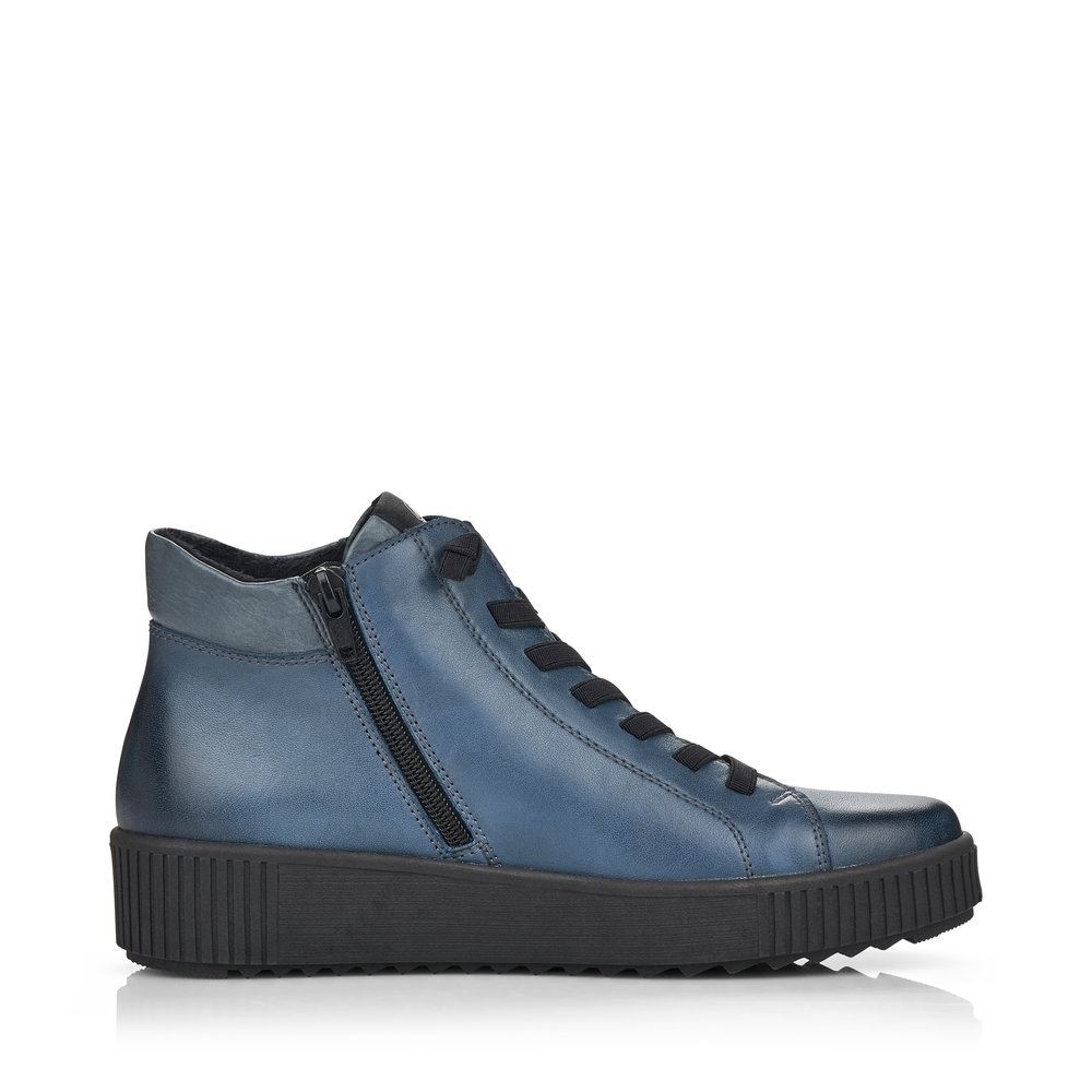 Remonte Stiefelette Boots Leder blau S21  R7995-14 