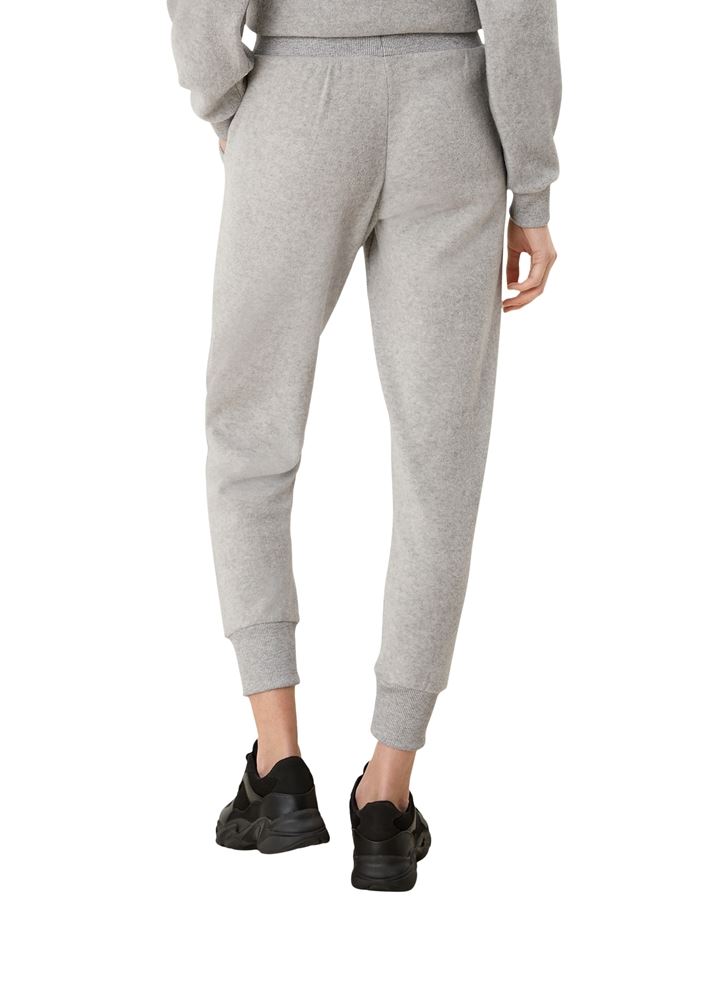 QS designed by Jogginghose Ripp- Hose grau S21 2107550 
