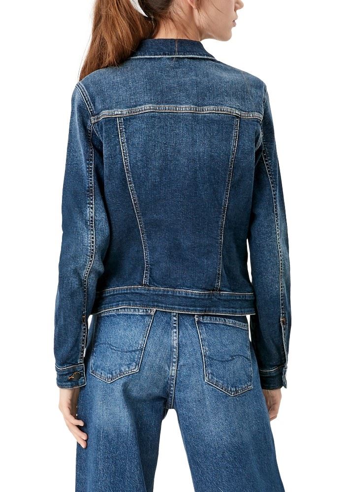 QS designed by Jacke aus Stretchdenim 2111544 