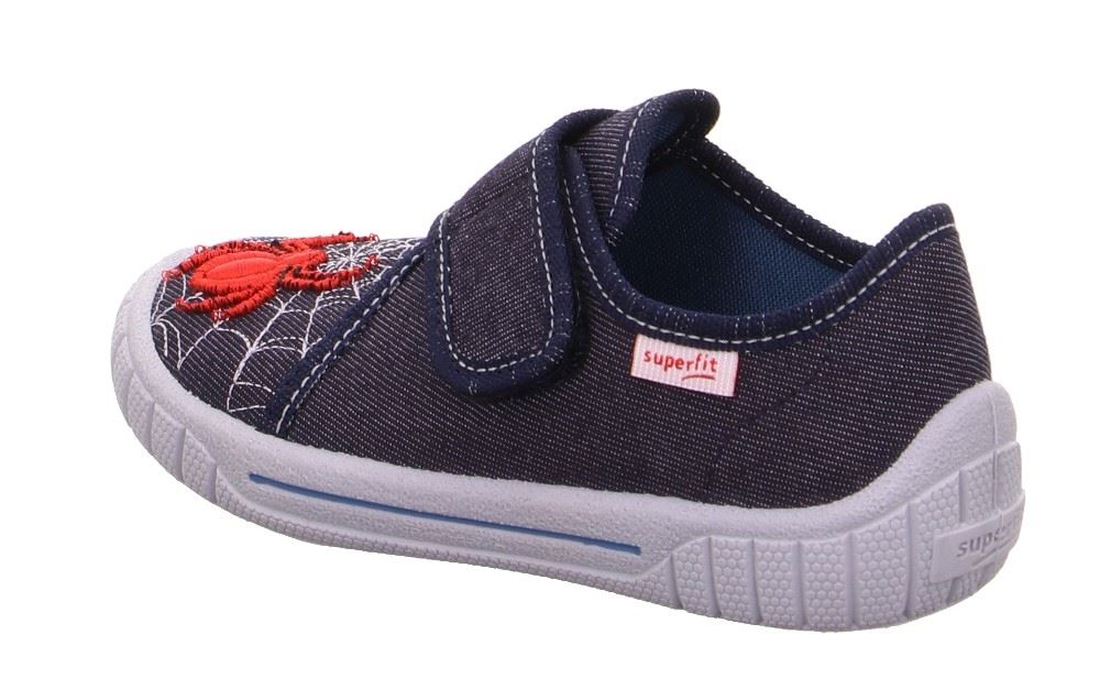 superfit Hausschuh BILL blau rot spider 1-000271-8100 