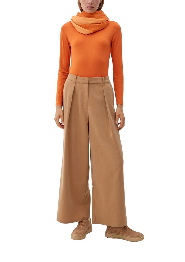 s.Oliver Loop-Schal aus Viskose und Baumwolle S22 2121550 OneSize | 2360 ORANGE | 