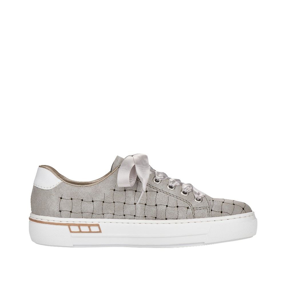 Rieker Antistress Damen Sneaker Plateausohle grafischer Print grau S12  L8811-40 