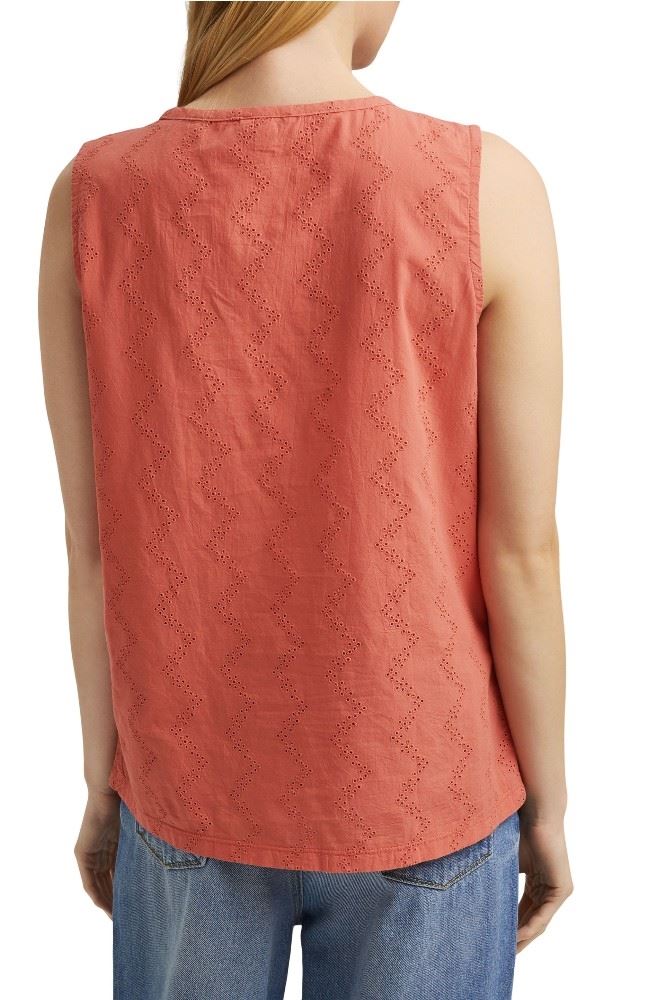 EDC by Esprit Blusentop Lochstickerei  rot coral 041CC1K303 