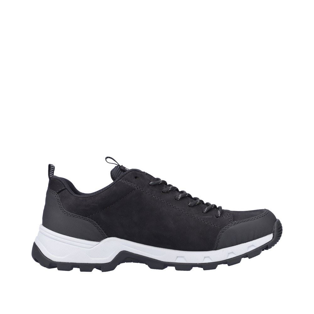 Rieker Antistress Herren Schnürhalbschuh Trekkingschuh TEX- Membran Wechselfußbett schwarz S22 16601-00 
