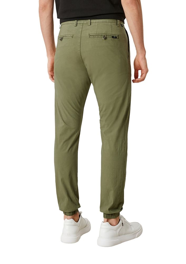 QS designed by Herren Jogpants Tapered leg- Hose grün S12  2113726 XXL | 7812 khaki/oliv | 