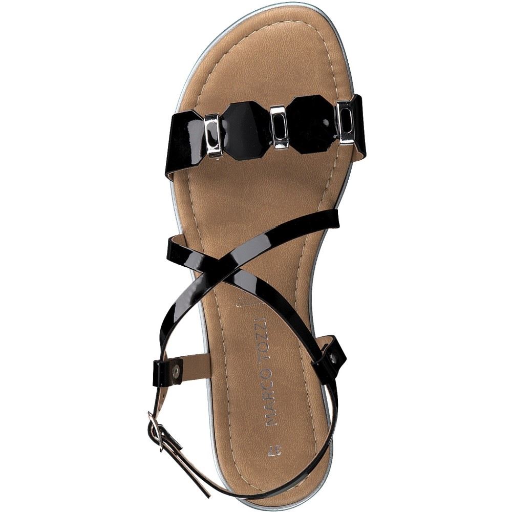 Marco Tozzi Sandale schwarz Lack 2-2-28140-24 37 | 018 BLACK PATEN | 
