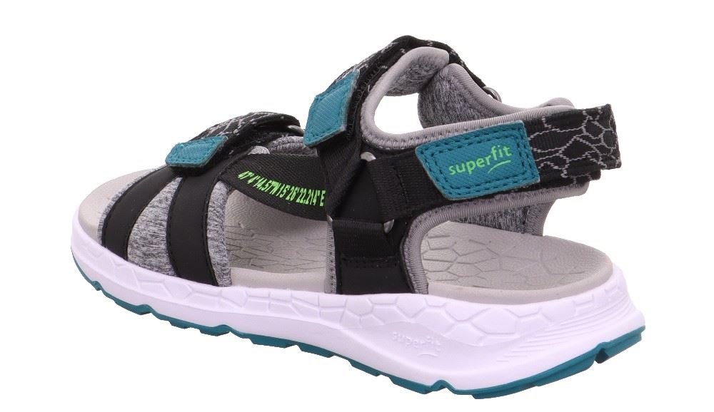 superfit Sandale CRISS CROSS schwarz grün 1-000580-0000 