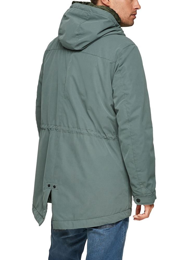 s.Oliver Jacke Parka Kapuze petrol blau S21 2065893 