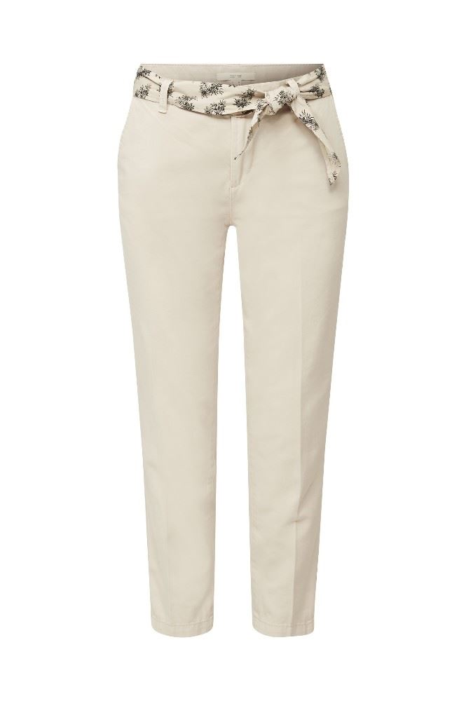 Esprit Hose beige schwarz 030EE1B314 42 | E290 LIGHT BEIG | 