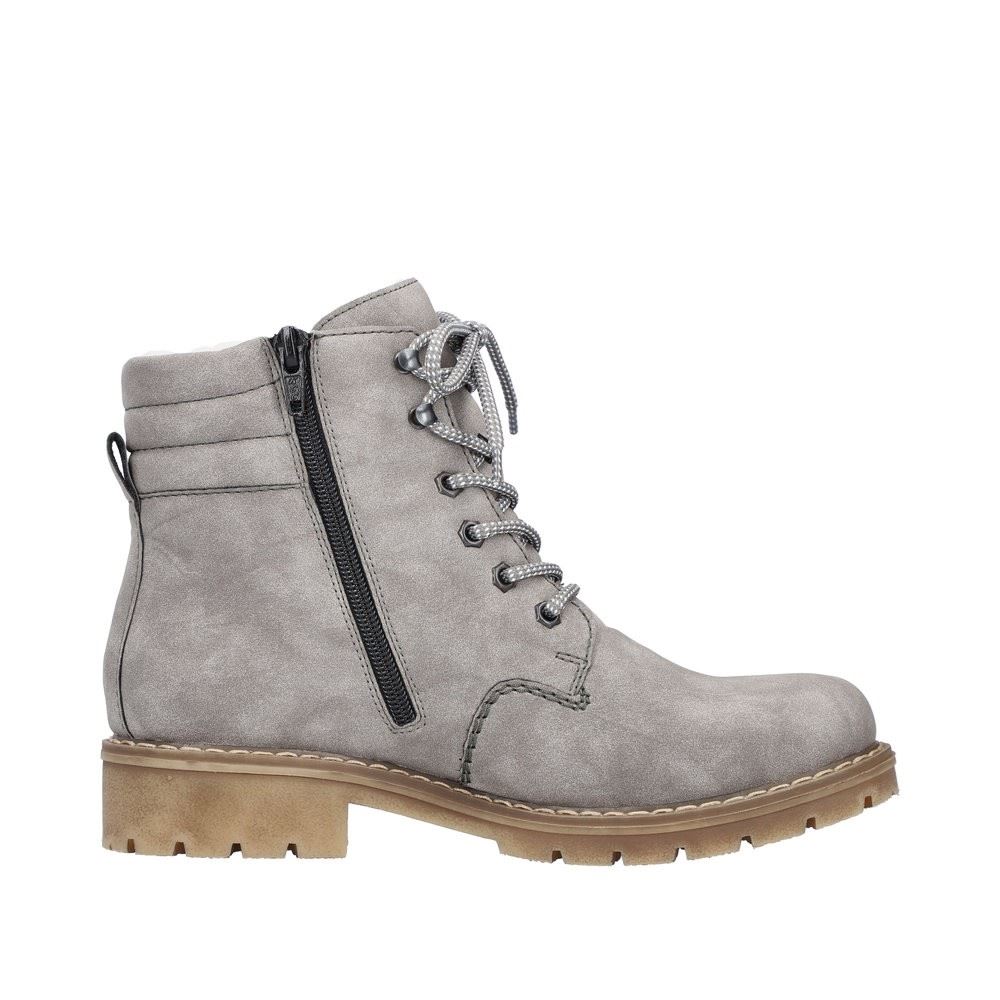 Rieker Antistress Damen Schnürboot Schnürstiefelette TEX- Membran Warmfutter grau S22 Y9125-40 