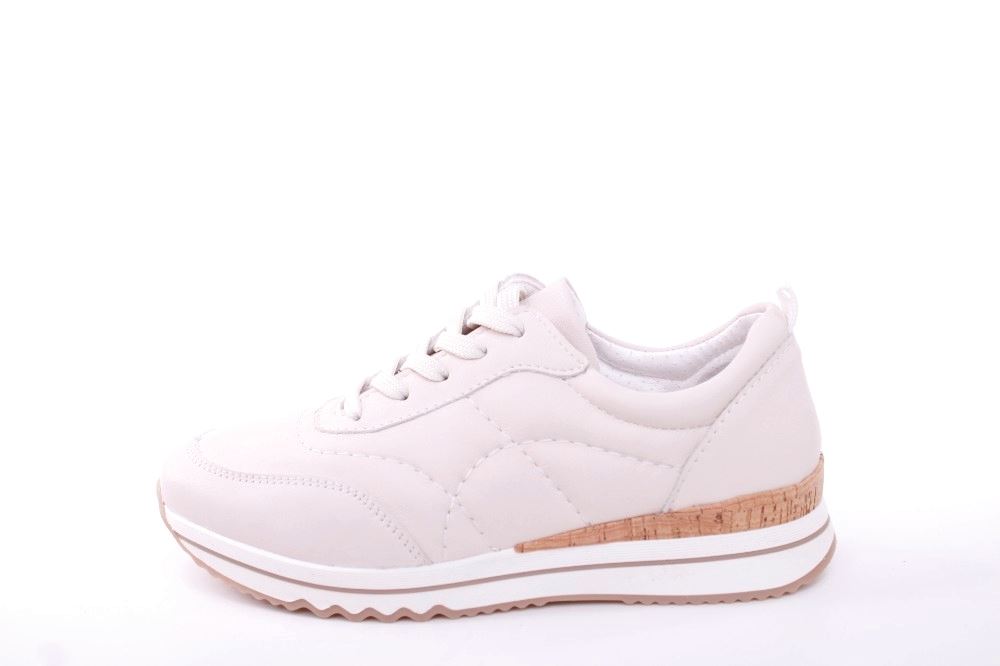 ACO Damen Sneaker CLAIRE 21 Leder Wechselfußbett S12 beige 1207/10231 