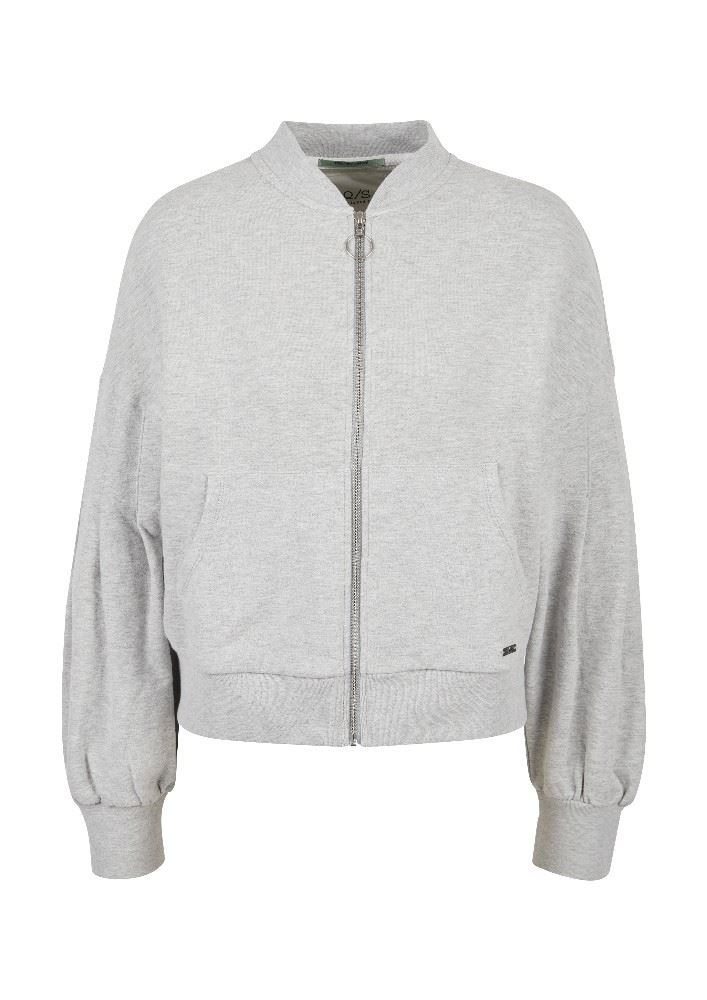 QS designed by Sweatjacke mit weiten Ärmeln 2058949 