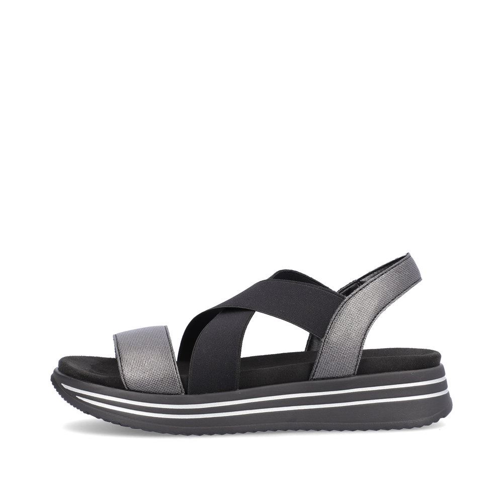 Remonte Damen Riemchensandalen nachtschwarz S13  R2954-01 