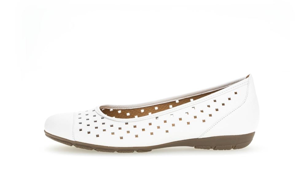 Gabor sportlicher Ballerina weiß S13 24.169.21 