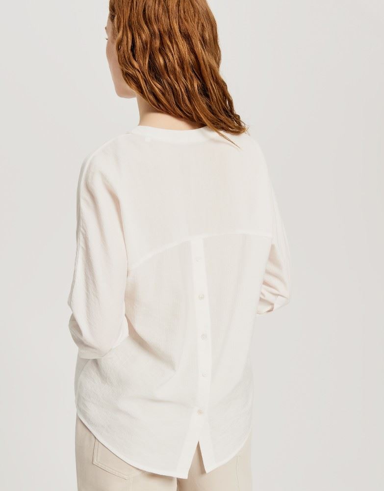 OPUS Bluse 3/4 Arm Fudia weiß S11 244799154 