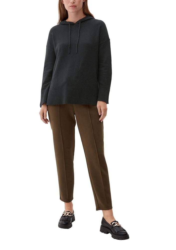 s.Oliver Strickpullover im Oversized-Schnitt grau, braun S13  2121115 46 | 84W5 BROWN | 