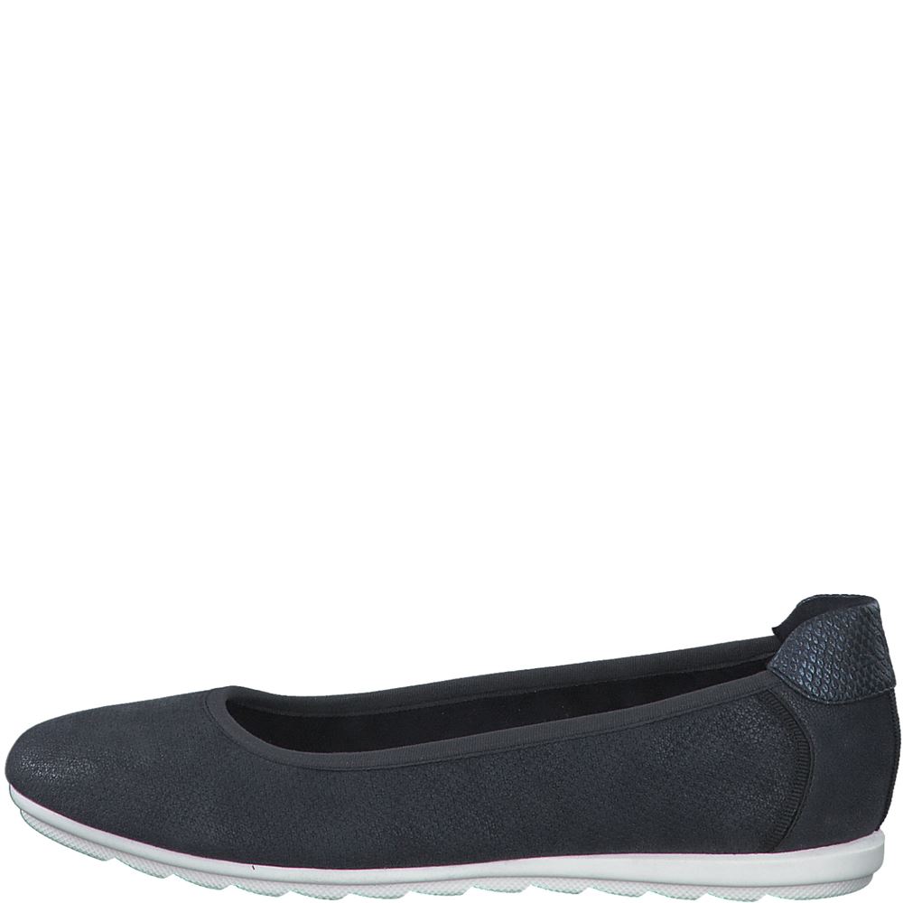 s.Oliver Damen Ballerina schwarz, navy S13  5-5-22119-20 